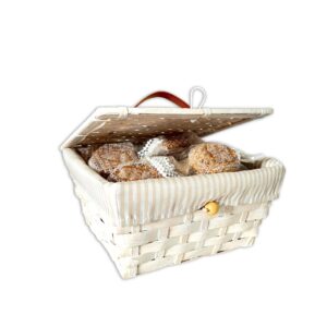 Nº 32- Cesta Bambú con Mantecados Caseros 1.000 g
